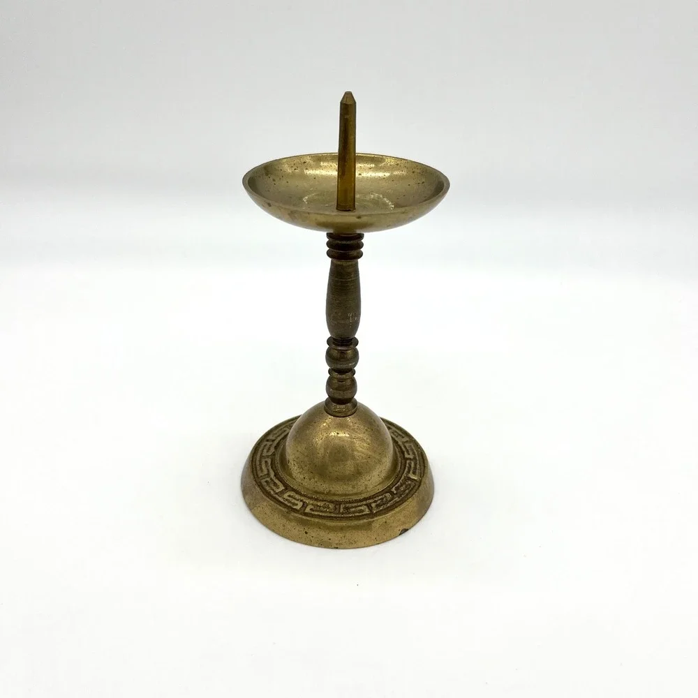 Vintage Brass Candlestick Holder Small Tabletop‎ Candle Holder Home Decor